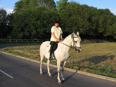 Ann and Layla, first ride for a long time